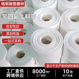 大卷聚四氟乙烯生料带含油无油加宽加厚燃气化工水暖工程密封材料