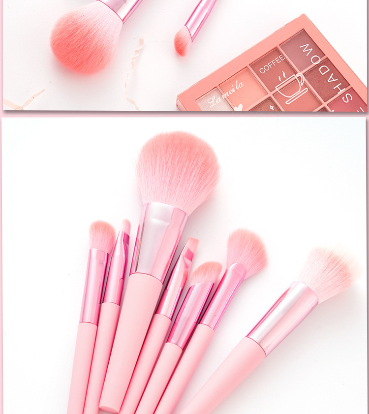 Cangzhou portable makeup brush set, mini soft-bristled powder brush, eyeshadow brush, foundation brush, makeup set brush, beauty tools undefined