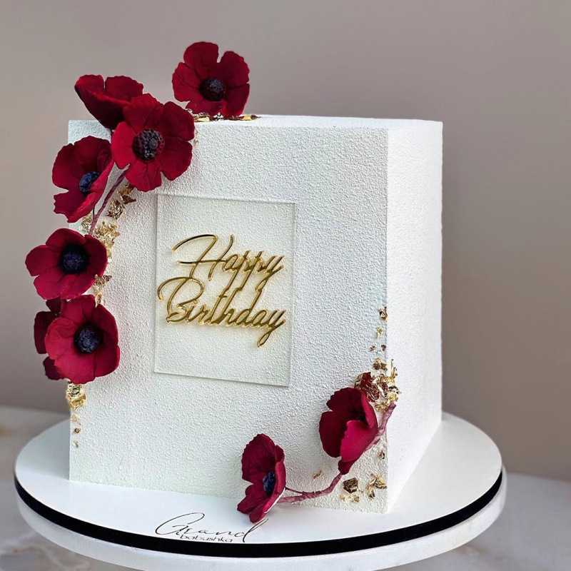 Cross -border INS wind transparent bottom double -layer birthday…
