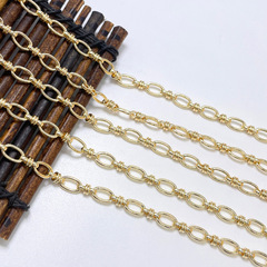 眾興新品diy手工鏈條飾品配件 拼接14K真金鍊條 個性跨境批發項鍊