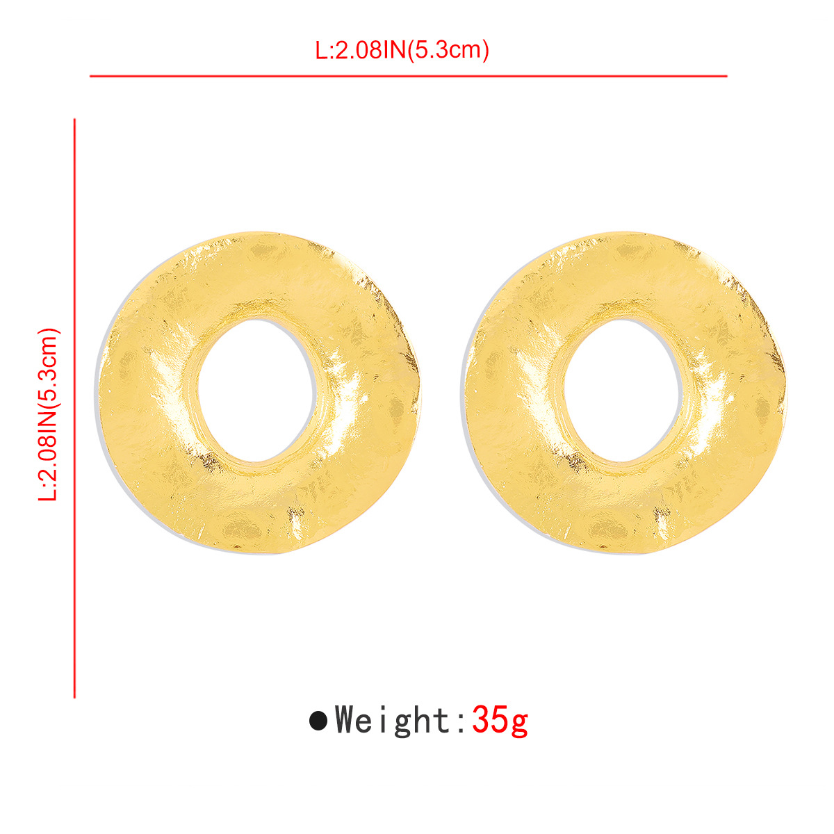 42g Weight 0.03µm Gold Plating Thickness Electroplated Gold Plating Process 201 Stainless Steel Ear Needle Material Golden Plated Plating Material Ear Studs Classification 1 Pair Quantity Holiday, Daily Occasion Alloy Material Geometric Pattern Women's Gender IG Style, Casual, Exaggerated Style Plating Craft 1 Pair IG Style Casual Exaggerated Geometric Alloy Ear Studs 3