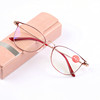 business affairs Full Frame glasses Presbyopic glasses Blue light Shenzhen electroplate quality alloy Spectacle frame lady presbyopic