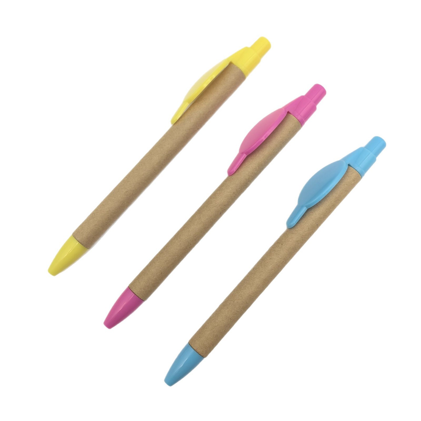 Nuevo lápiz oval de clip de papel puede personalizar códigos QR publicitarios lápiz nuevo gancho pulsar lápiz de bola de tubo de papel