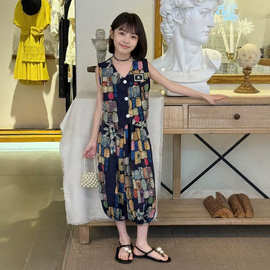 女童巨好看套装夏季2026新款儿童洋气炸街超火童装衣服女孩两件套