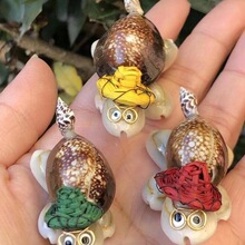 超可爱海螺贝壳小乌龟博士龟装饰摆件小本创业地摊夜市货手工DIY