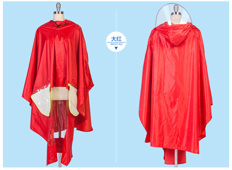 mefine Mingjia Adult Cycling Oxford Cloth Raincoat, non-disposable large brim outdoor cycling raincoat detail image 11