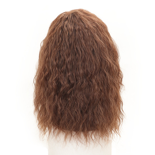Amazon European and American men's retro rock and roll messy chemical fiber wig COS holiday party daily fake headgear