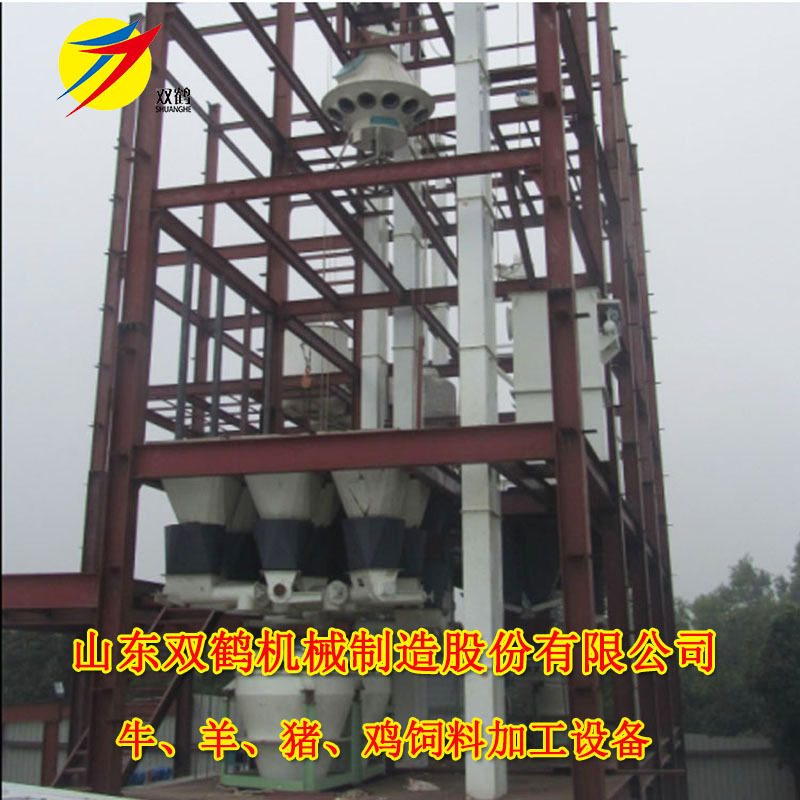 大型饲料加工设备 时产5吨的猪饲料颗粒生产线牛羊精饲料成套机械