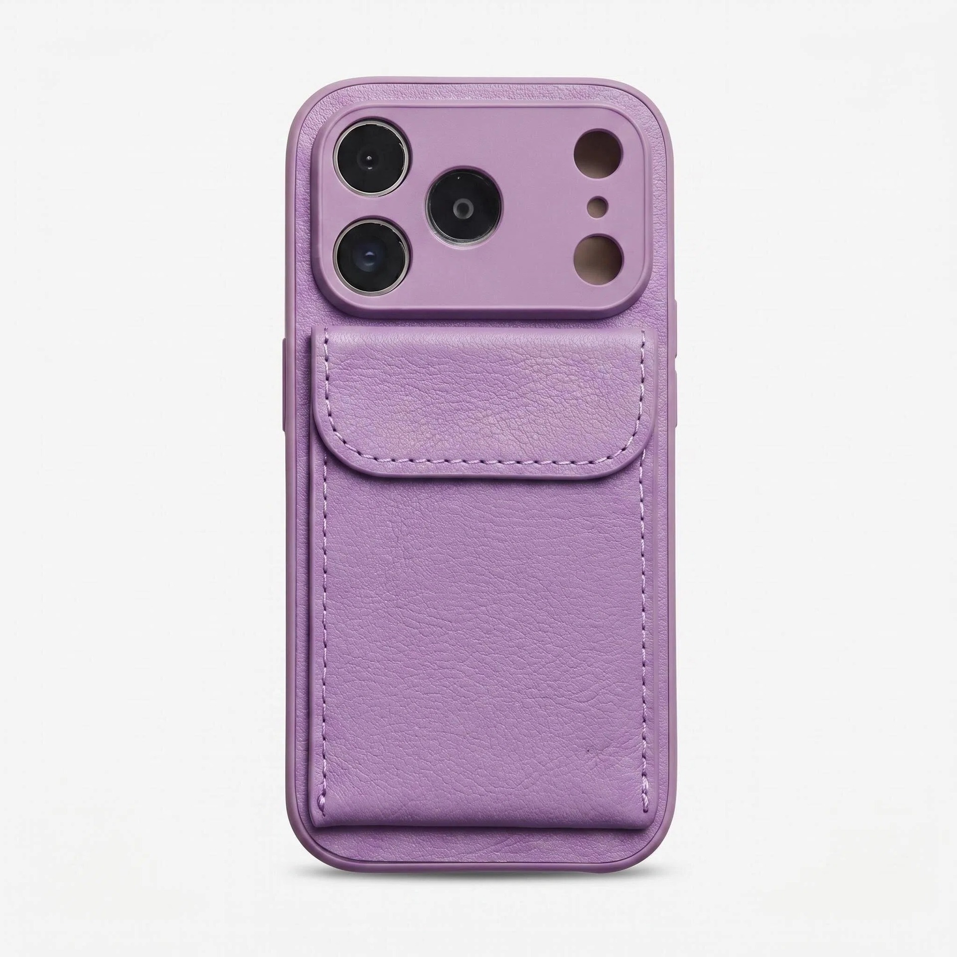 Aplicable para iPhone18PROMAX estuche de teléfono móvil simple litchi estampado tarjeta bolsa soporte manzana 17 anti-caída 16 transfronterizo