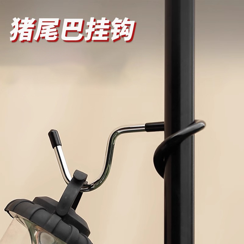 No-Drill Pig Tail Hook for Balcony Security Window, Dormitory Clothes Hook, Outdoor Stainless Steel Non-Slip Hook