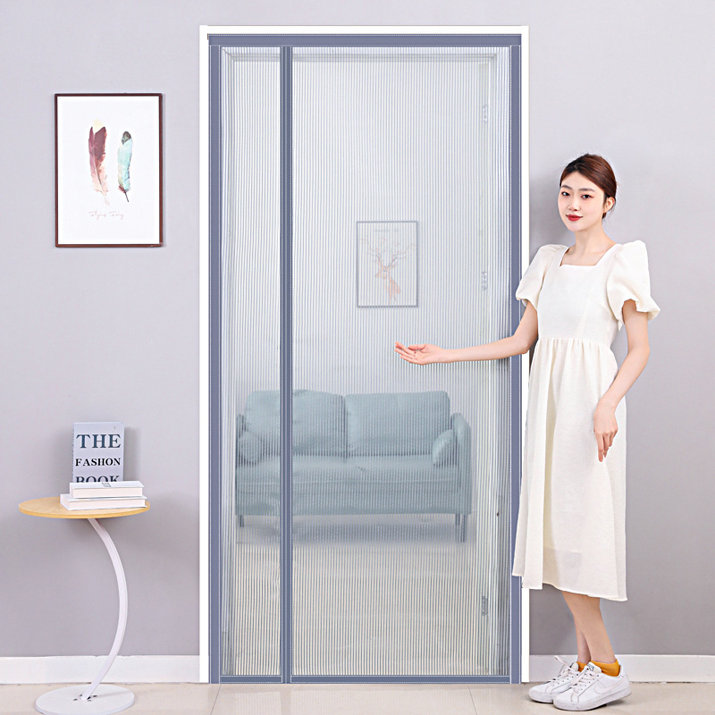 Summer King Kong Net Side-opening Anti-mosquito Door Curtain New Bedroom Living Room Partition Self-pasting High-grade Door Curtain Home Free-playing