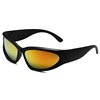 Men's sports sunglasses, trend fashionable glasses solar-powered, punk style, European style