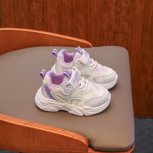 Children's shoes  new spring and autumn breathable girls' mesh shoes children's sports shoes baby toddler shoes 1-6 years old