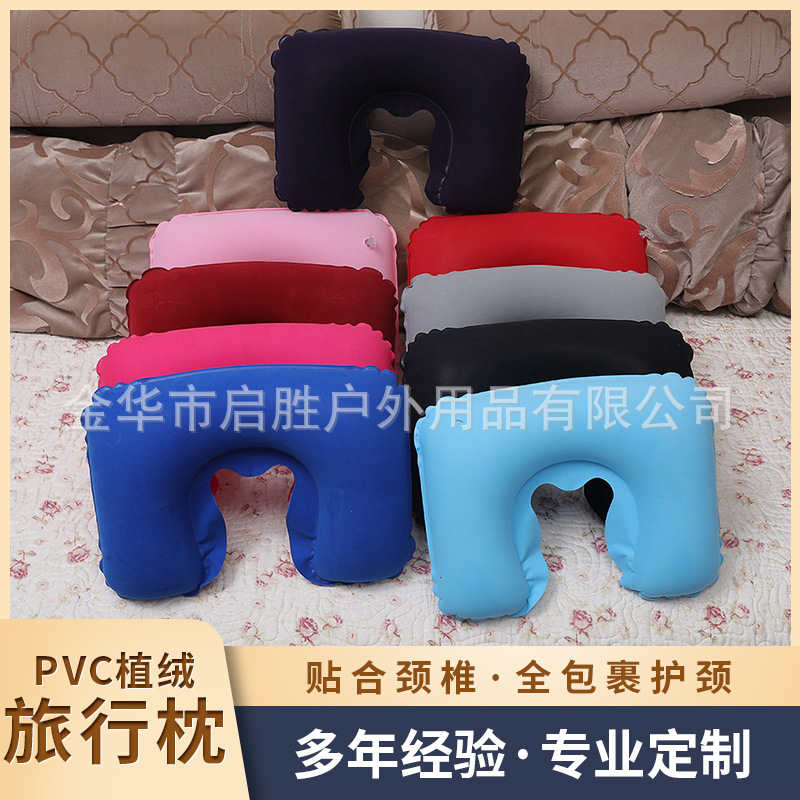 Handheld foldable pillow for traveling PVC