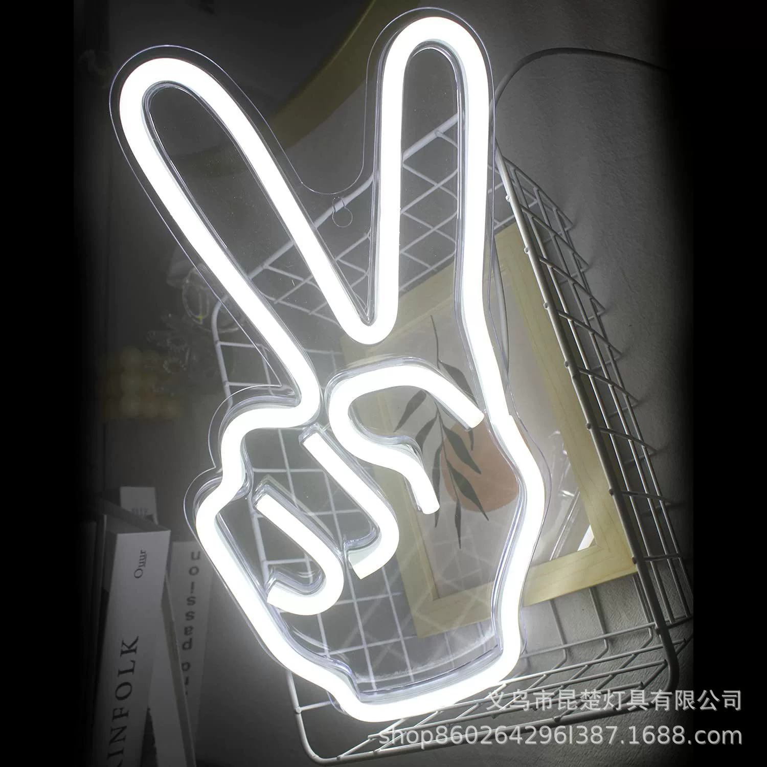 LED неоновая задняя панель-декор, прозрачная пластина PS, питание через USB, 25×38 см, многоцветные фигуры
