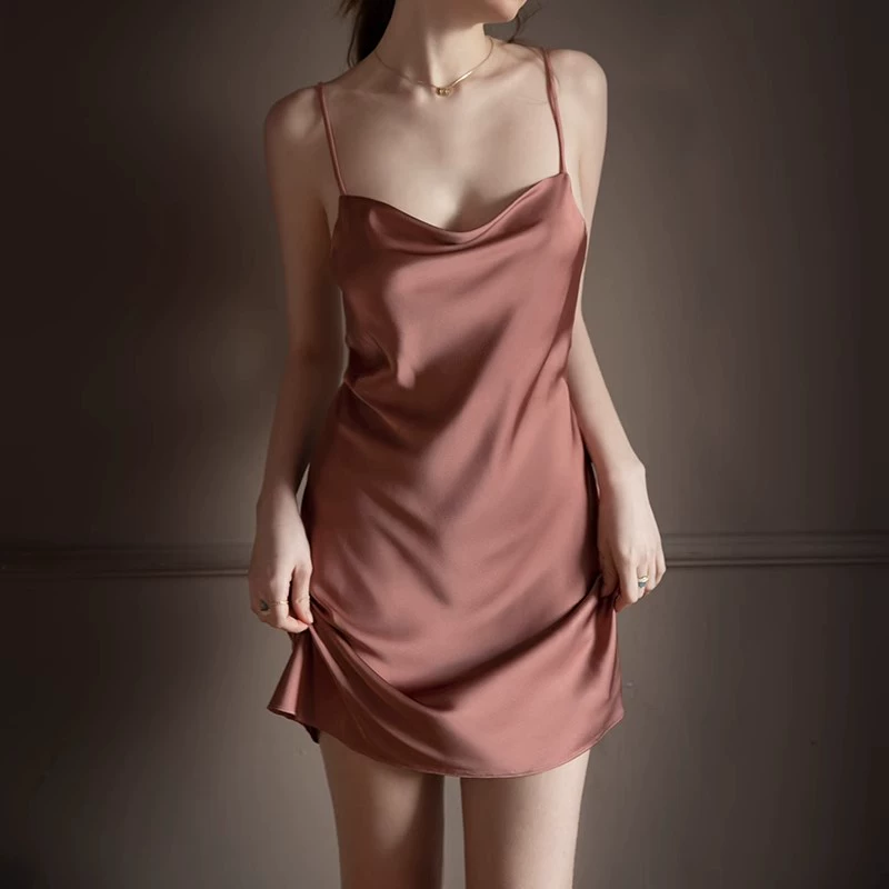 Сексуальная пижама, шёлковое платье, утягивающий эффект