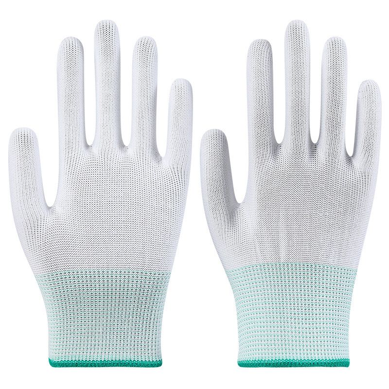 Guantes de protección laboral Star Yu Guantes antiestáticos delgados antideslizantes y resistentes al desgaste Star Yu PU508 recubiertos con palma