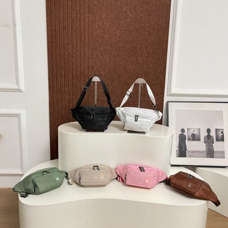 Alo Yoga New Simple and Fashionable Waist Bag Women's Crossbody Waist Bag Multi-Functional Large Capacity Mobile Phone Bag Alo Yoga New Simple and Fashionable Waist Bag Women's Crossbody Waist Bag Multi-Functional Large Capacity Mobile Phone Bag