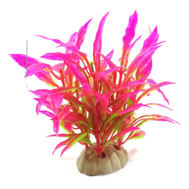 Аксессуары для аквариума пластиковые водные растения Моделирование водных растений аквариум ландшафтное украшение растение короткая перспектива трава богатые бамбуковые листья