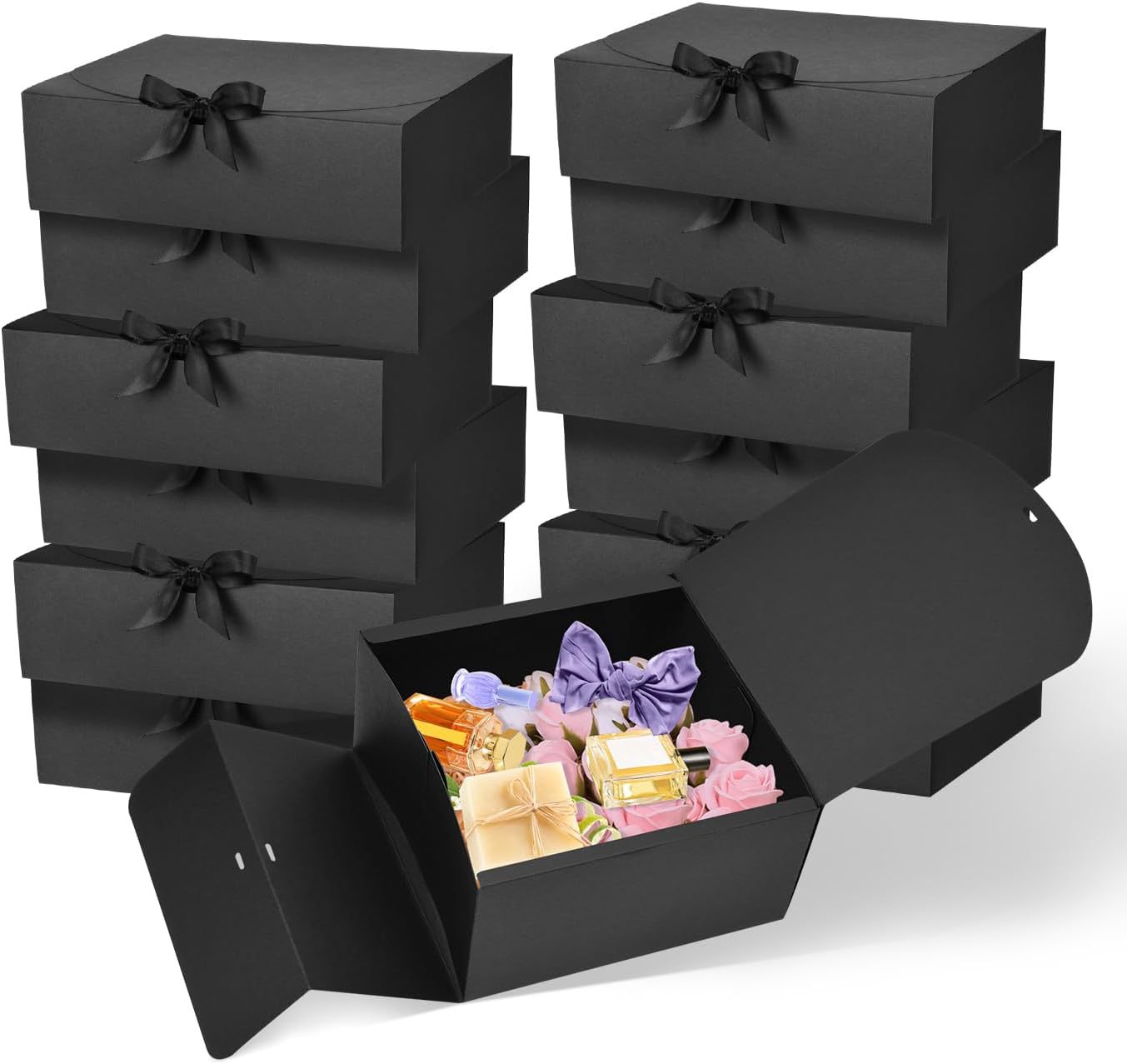 블랙 + 블랙 리본; 27*20*8cm