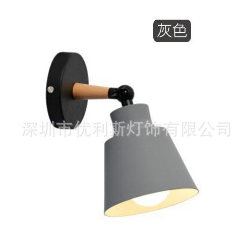 Lámpara de pared nórdica dormitorio lámpara de noche moderna minimalista comedor pasillo escaleras corredor estudio sala de estar macaron lámpara de pared