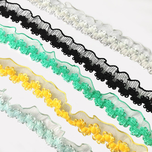 Factory goods through high quality elastic lace accessories decorative clothing cuff curtain fabric handmade DIY crafts