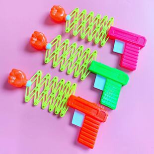 Novelty Magic gun boxing gun plastic gun toy children's classic toy push hot sale push gift