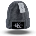 C dark gray knitted hat