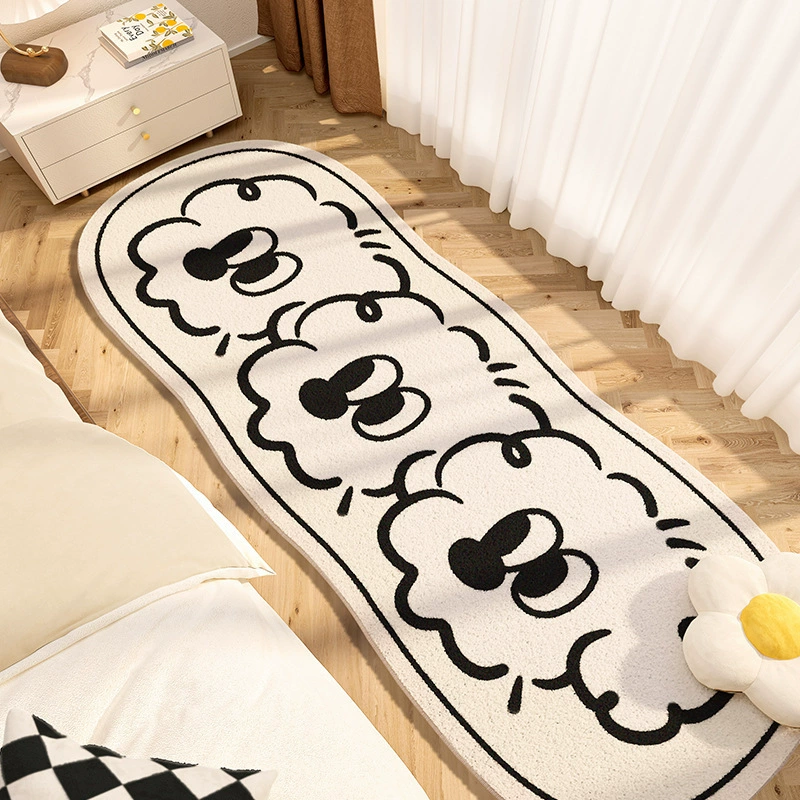 Мультяшный коврик у кровати из искусственного меха, размеры 40×120–80×200 см, мягкий элегантный дизайн
