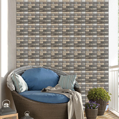 3D Wall Sticker, Anti-Collision Soft Pack Living Room TV Background Wall Decor Wallpaper Sticker Amazon Wallpaper Self-Adhesive Wallpaper