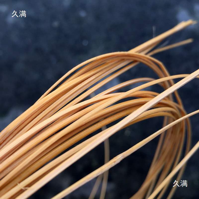 手作りの竹織り素材、竹シルク、黄色の毛皮、竹材、細い竹繊維、竹織り、柔らかい竹片、竹節付き竹棒|undefined