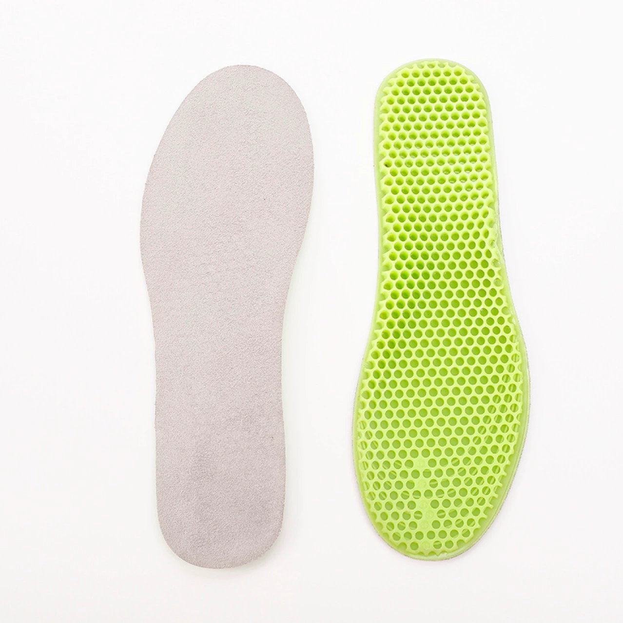 TPE монохромная флуоресцентная зеленая сотовая сверхмягкая высокоэластичная амортизирующая Нескользящая стелька Прямые продажи с фабрики