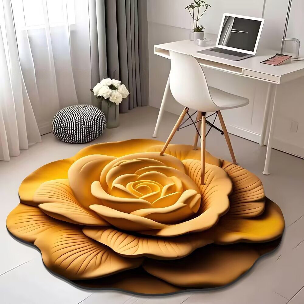 Luz de lujo 3D visualización floral alga barro alga alfombra decoración alfombra de secado rápido absorción de agua dormitorio alfombra de cama antideslizante