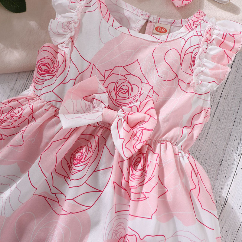 Cute Flower Polyester Girls Dresses display picture 5