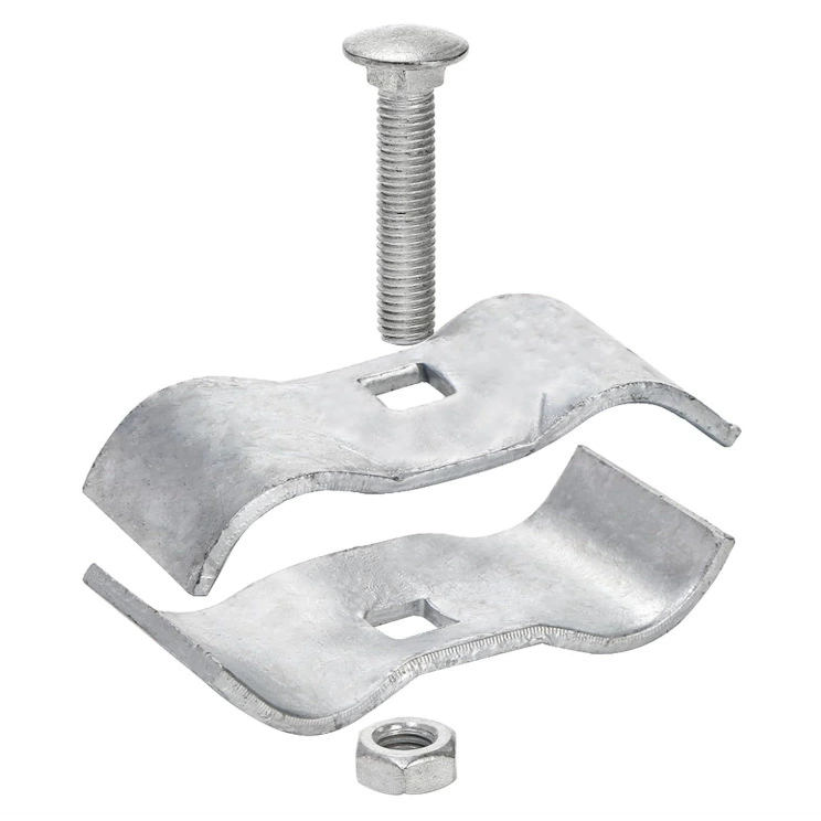 Зажим для труб, металлический зажим для клетки, зажим для ограждения, зажим для секции сетки-рабицы, зажим для курятника и собачьей будки.