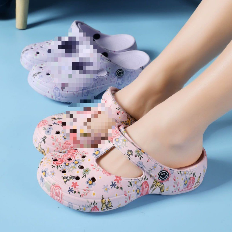 Summer nurse uniform, non-slip footwear platform, beach shoes