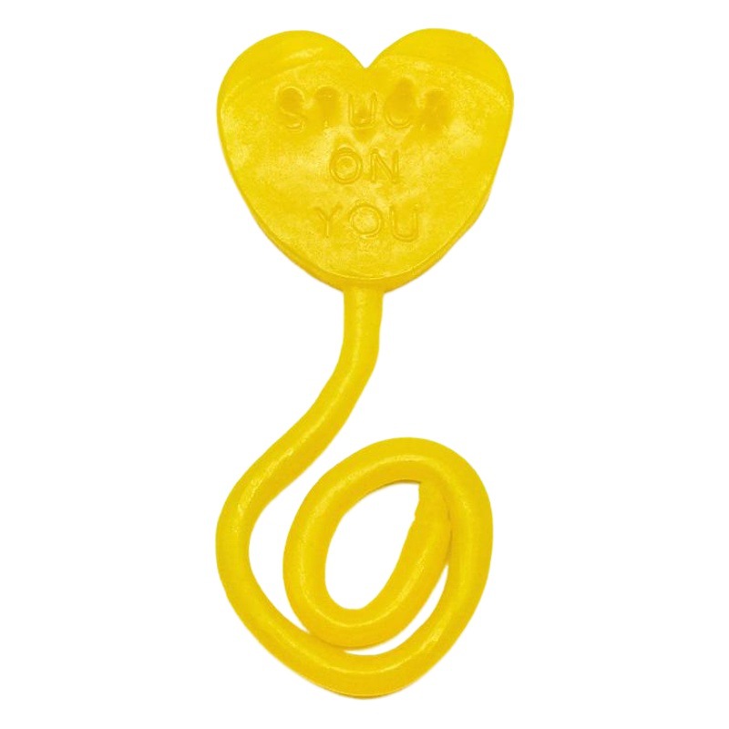 Valentine's Day TPR sticky soft glue peach heart sticky hand elastic telescopic love palm nostalgic vent toy