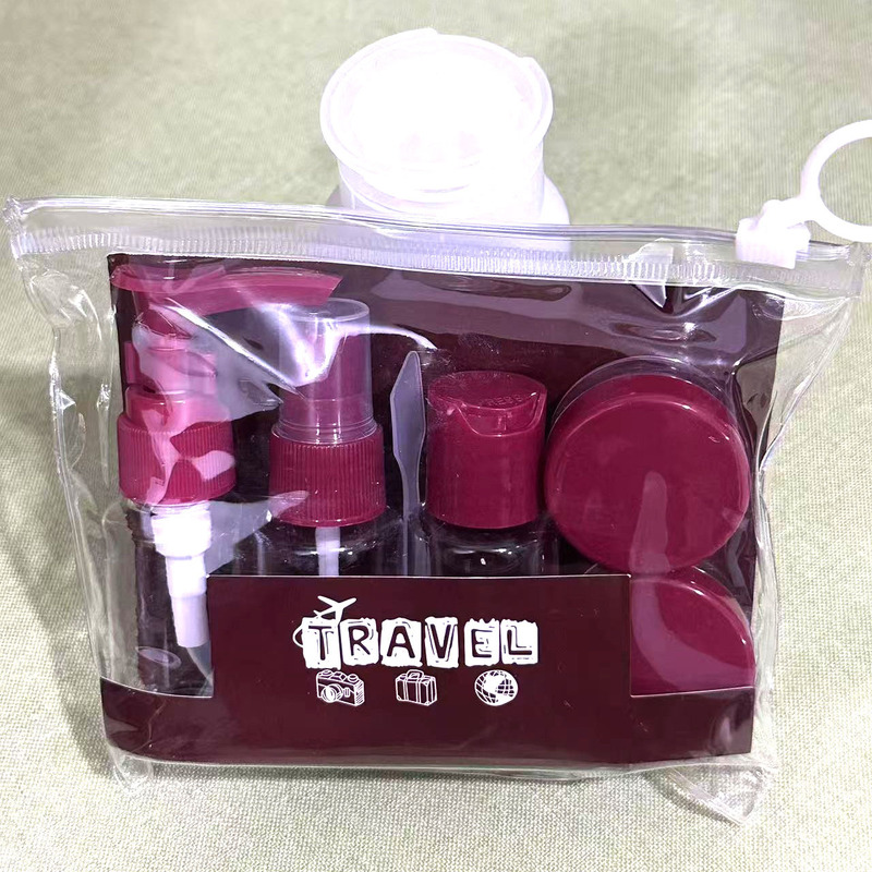 ポータブルトラベルボトルセット プッシュ式化粧品・スキンケア用品 フェイスクリーム・水乳液サンプル 空ボトル スプレーボトル|undefined