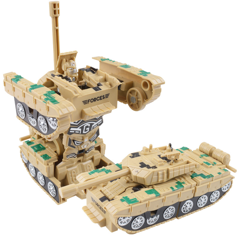 Robot de deformación carro helicóptero armado para niños robot de diamante coche niños juguetes inerciales al por mayor