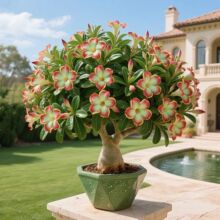 多彩沙漠玫瑰玫瑰花小苗盆栽四季花开庭院室内外阳台好养花卉绿植