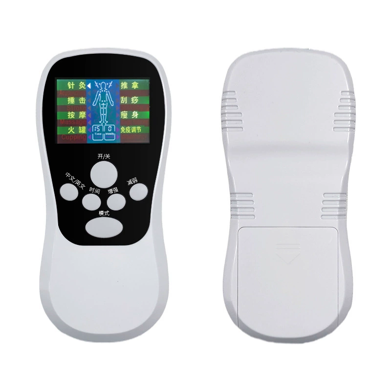 Фабрика спот двойной выходной зарядный цветной экран цифровой меридиан физиотерапевтический аппарат низкочастотный импульсный EMS микроток массажер