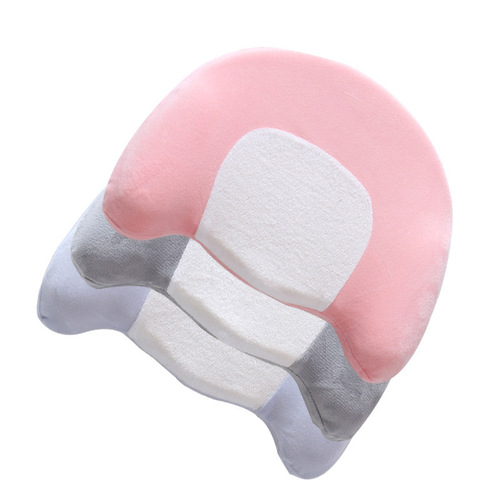 U-shaped Anti-slip Baby Pillow with Silk Velvet Cotton Memory Foam, Suitable for 6-18 Months Old Babies, Protective Memory Foam Pillow