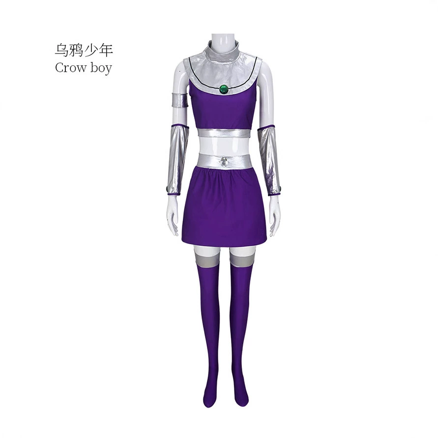 Костюм для косплея Raven Teen Titans Spark, костюм для косплея на Хэллоуин