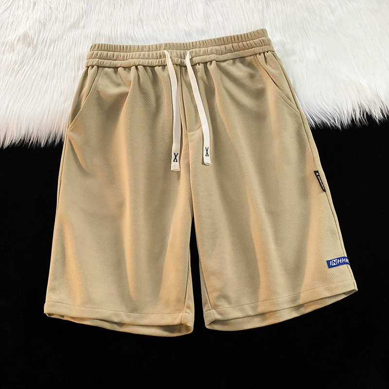 Pantalones casuales de estilo de Hong Kong, pantalones cortos para parejas masculinas, pantalones de tendencia sueltos, pantalones de tendencia de verano, pantalones de moda simples, deportivo