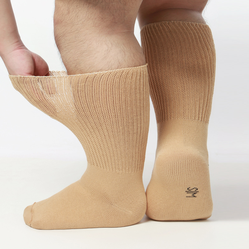 アマゾン爆型靴下男性浮腫肥満看護抗菌松口靴下diabetic socks糖足靴下