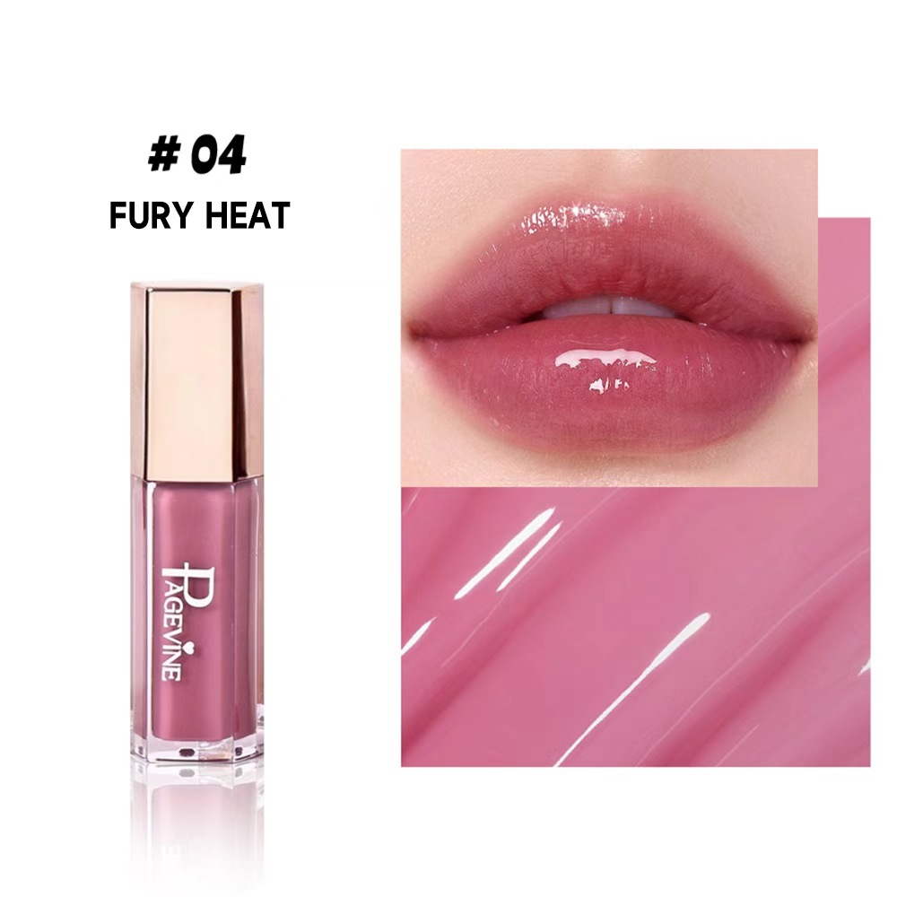Cross-border PAGE VINE nuevo esmalte de labios de flujo, esmalte de labios de color acuoso, lápiz labial caliente, lápiz labial de miel