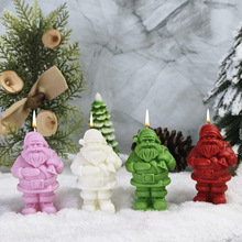 圣诞老人造型蜡烛 ins拍摄道具摆件节日礼物圣诞节香薰蜡烛candle