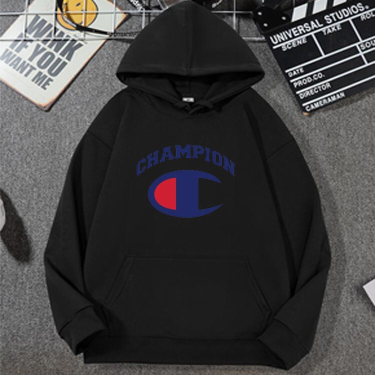 Men's and Women's Couple's Spring and Autumn New Trendy Brand Champion Sweatshirt Hoodie Loose Casual Letter Top Cross-Border Fashion