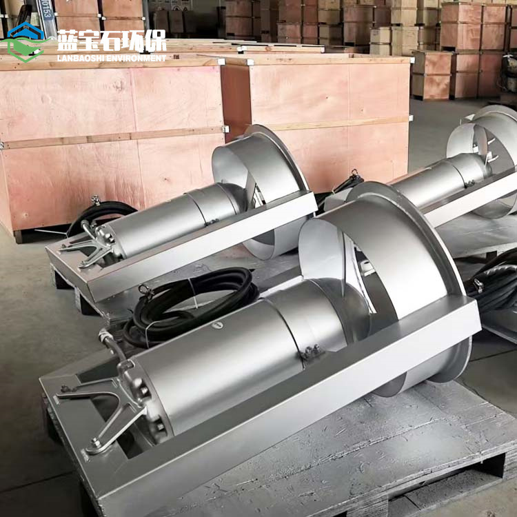 反硝化污泥过墙回流泵QWH10kw出水端混合液回流泵潜水穿墙设备