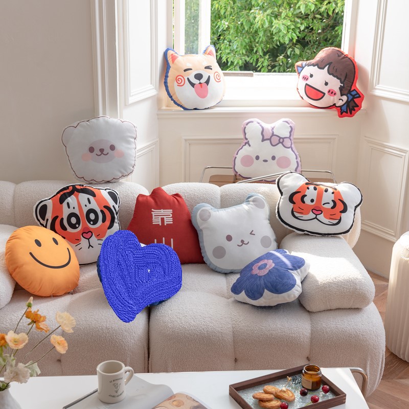 异形抱枕定制 短毛绒异型抱枕套订做企业logo创意diy宠物公仔靠枕